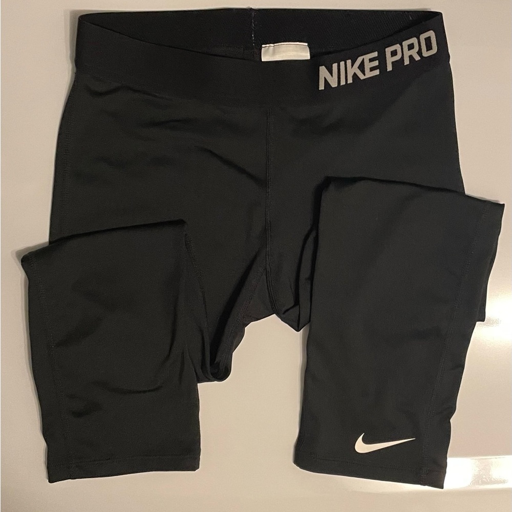 Nike Pro Womens Core Compression Cropped Capris Black Training Quick Dry XLARGE